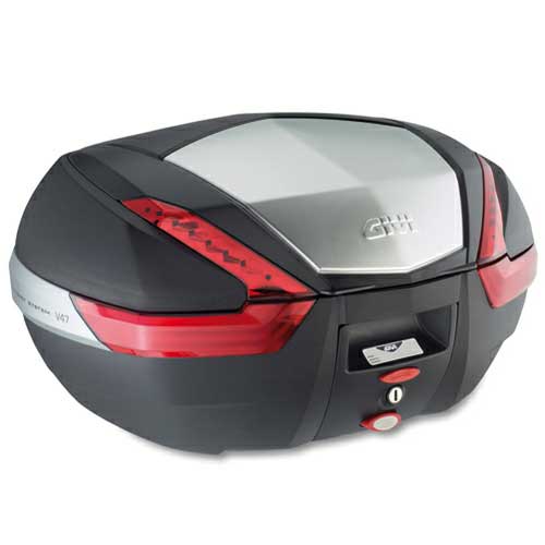 Foto Maleta Monokey Givi V47 negro con tapa de aluminio