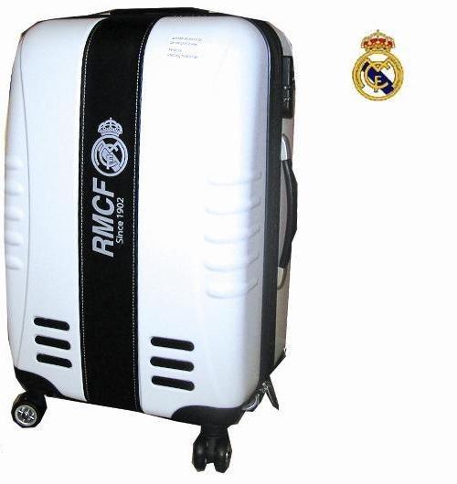 Foto Maleta rígida 4 ruedas 50 cm real madrid