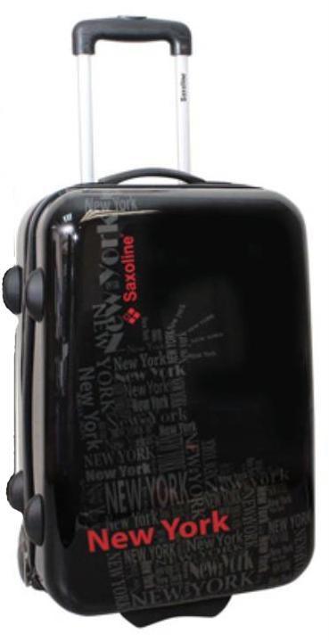 Foto maleta trolley 2 ruedas 55cms. saxoline new york 1200c049 negro/esta