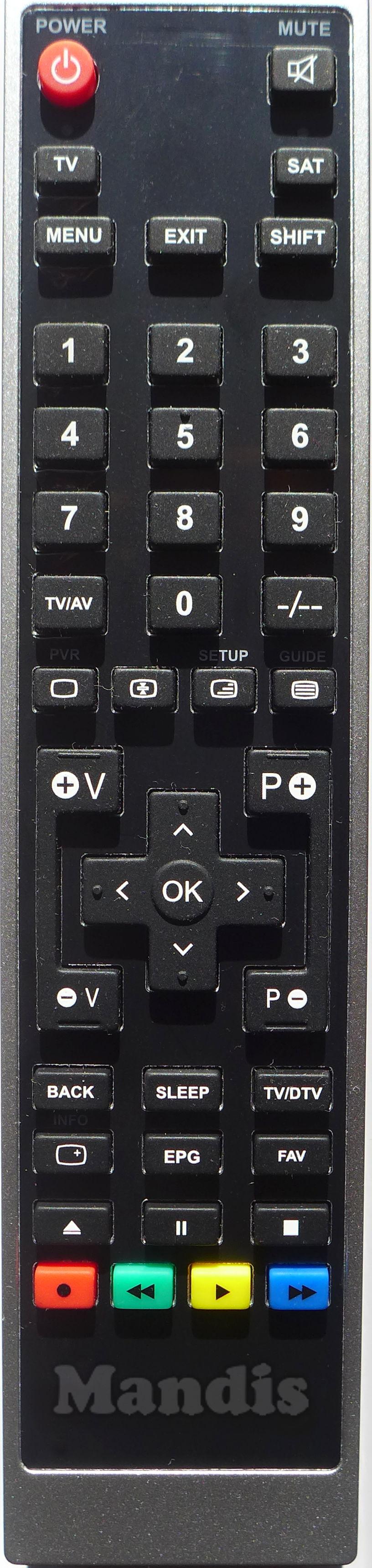 Foto Mando a distancia equivalente Woxter ONYXPRO7BLACK-DVD-HDD