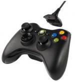 Foto Mando Xbox360 Wireless Negro Cruceta Transformable + Kit Play N Charge