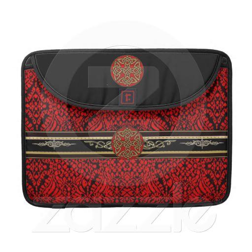 Foto Manga céltica roja reptil de Macbook del carrito Fundas Para Macbooks