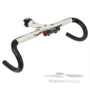 Foto Manillar + potencia integrada deda alanera blanco