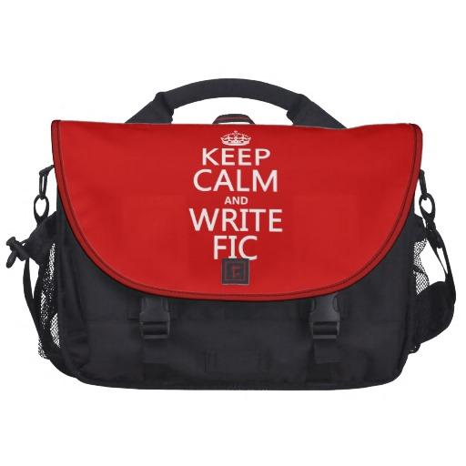 Foto Mantenga tranquilo y escriba Fic - todos los color Bolsas De Portatil