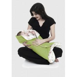 Foto Mantita de alcántara estampada lime green wallaboo