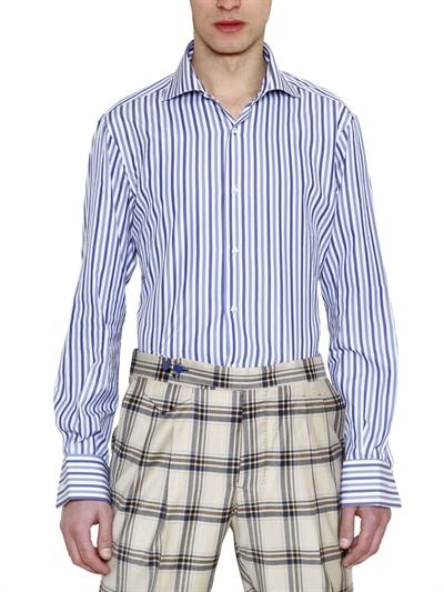 Foto manuel vanni striped cotton shirt