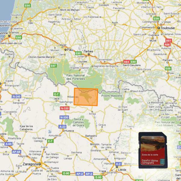 Foto Mapa alpina: ordesa y monte pe
