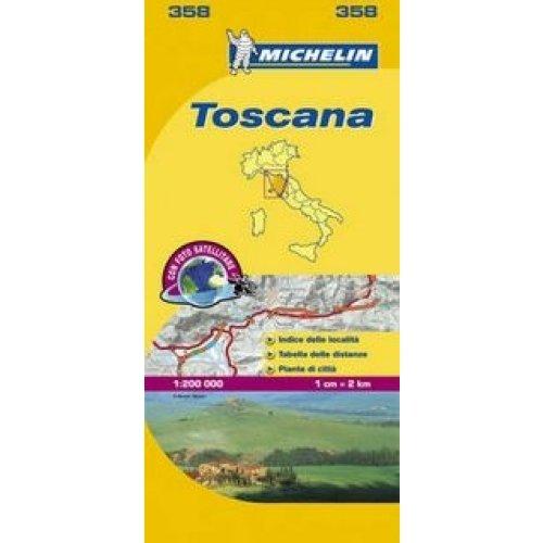Foto Mapa Local Toscana (Michelin Regional Maps)
