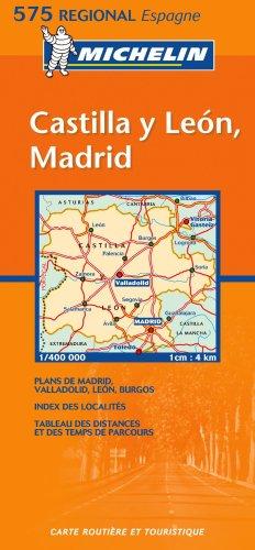 Foto Mapa Regional Castilla y León, Madrid (Michelin Regional Maps)