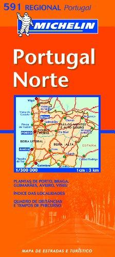 Foto Mapa Regional Portugal Norte (Michelin Regional Maps)
