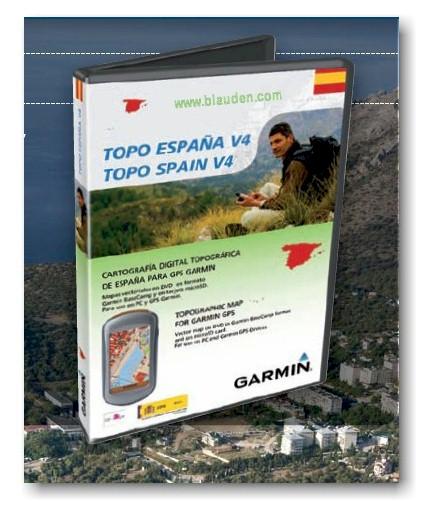 Foto Mapas Garmin TOPO España V4 en DVD y tarjeta microSD