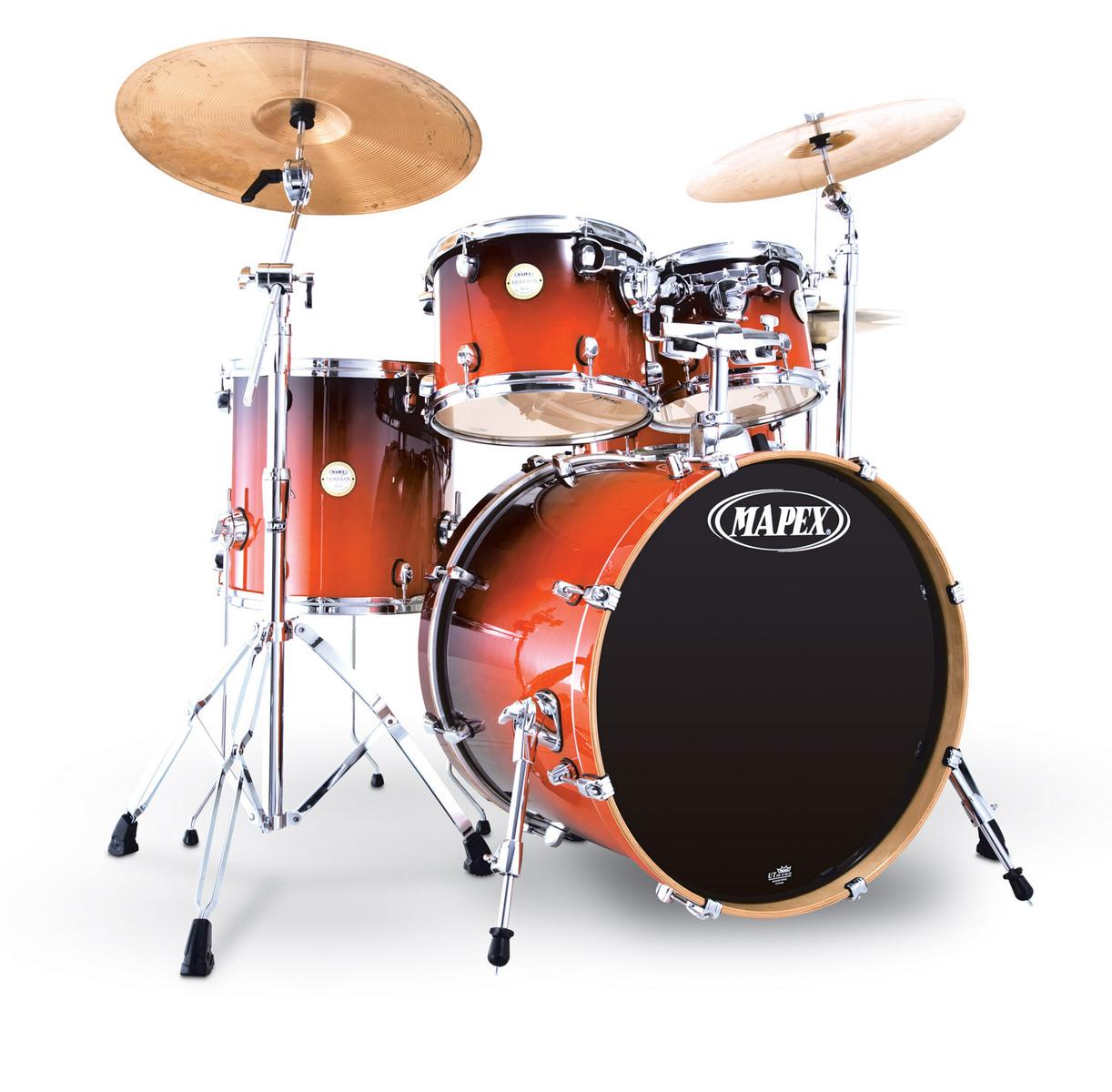 Foto Mapex MR5225LE Cherry Mist Fusion Drum Set