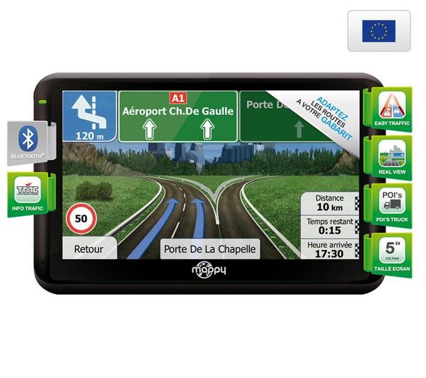 Foto Mappy GPS ulti X550 TRUCK Europa Pantalla 5