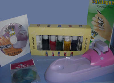 Foto Maquina Decora U�as Diy Nail Magic+7esmaltes Nail Art
