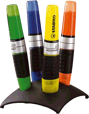 Foto Marcador fluorescente Luminator set 4 colores STABILO