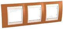 Foto Marco 3 Elementos Orange U6.006.569 Unica Plus Schneider