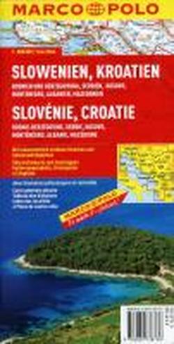 Foto MARCO POLO Slowenien, Kroatien, Bosnien und Herzegowina, Serbien, Kosovo, Montenegro, Albanien, Mazedonien 1 : 800 000 Länderkarte
