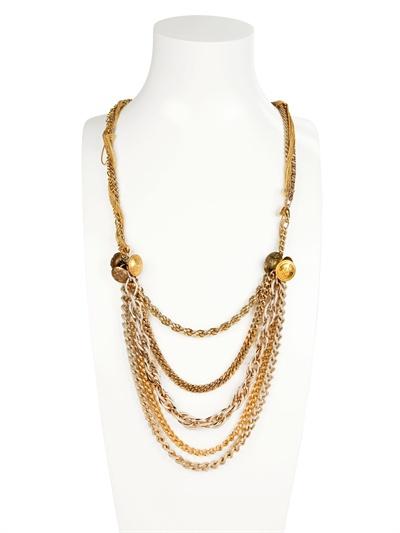 Foto maria zureta gold medium army button necklace