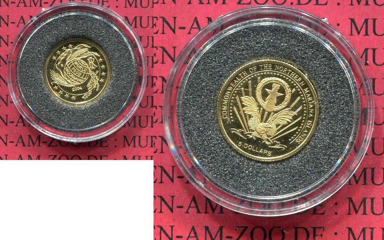 Foto Marianen Inseln Northern Mariana Islands 5 Dollars 1/25 Unze Goldmünze