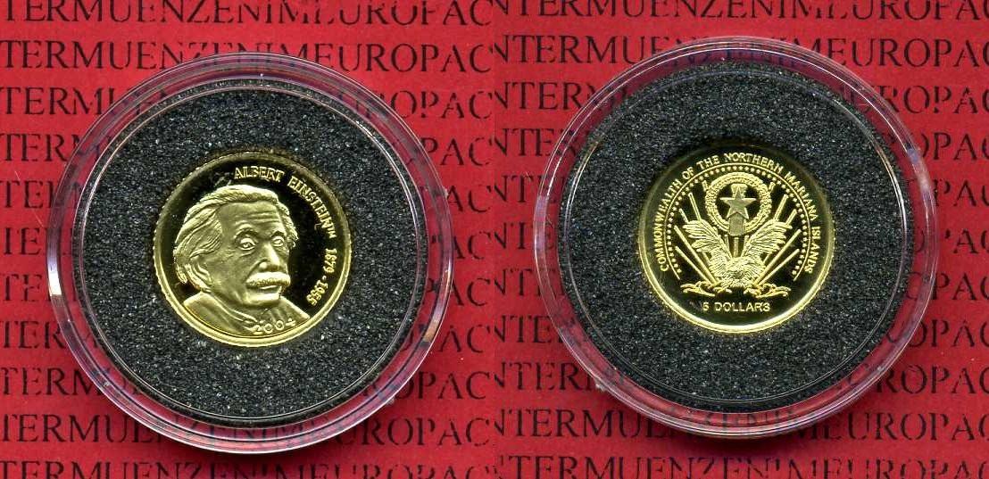 Foto Marianen Inseln Northern Mariana Islands 5 Dollars 1/25 Unze Goldmünze