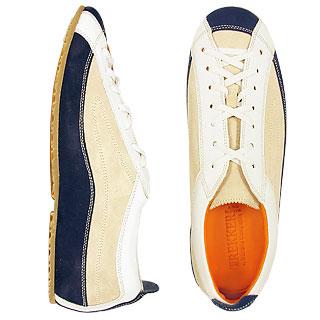 Foto Mariano Napoli Zapatos, Zapatos deportivos Beige y Azul en Ante y Piel - Trekker