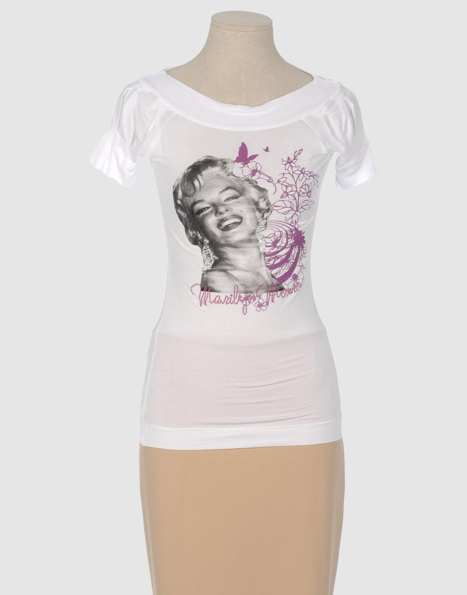 Foto Marilyn Monroe Camisetas De Manga Corta Mujer Blanco