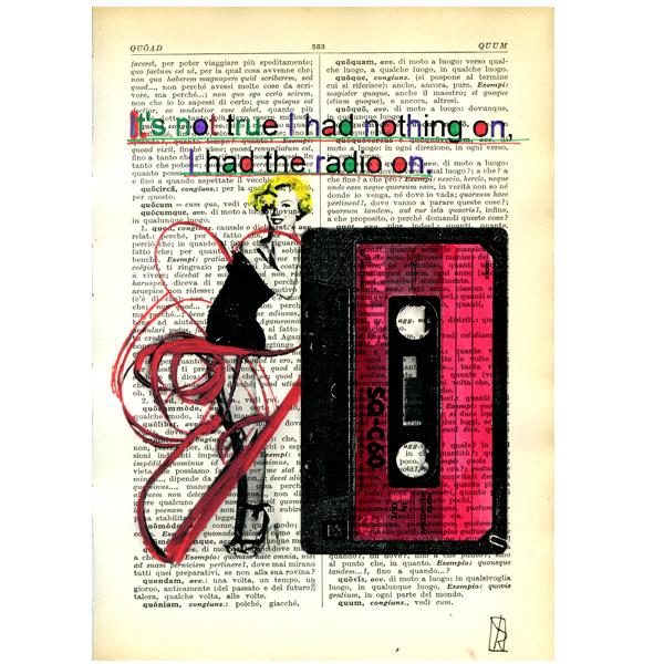 Foto Marilyn Monroe Original Illustration vintage paper