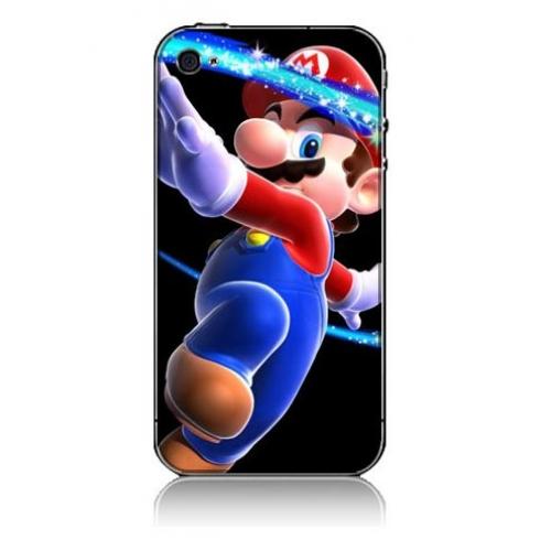 Foto Mario 3D iPhone 4, 4S protective case (Black)