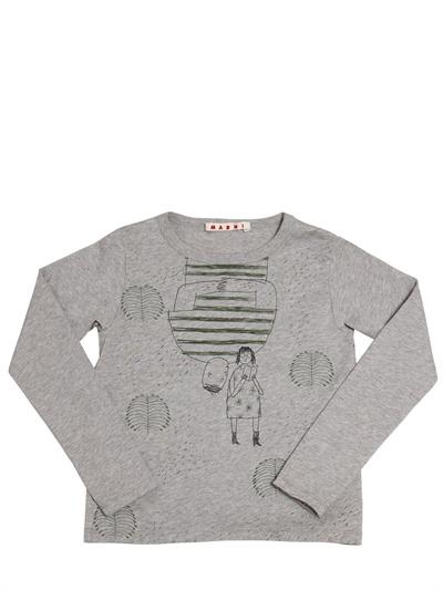 Foto marni junior t-shirt brian rea de algodón jersey estampado