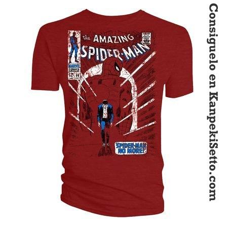 Foto Marvel Camiseta Spider-man No More Portada Talla S