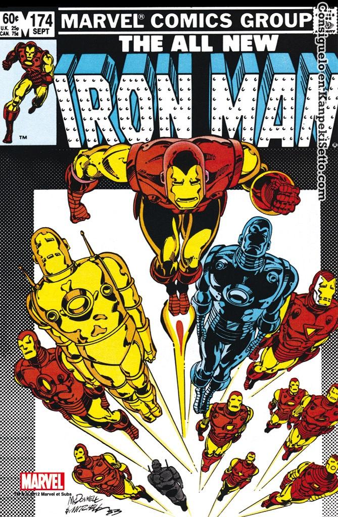 Foto Marvel Comics Steel Covers Cartel De Metal Iron Man #174 42 X 65 Cm