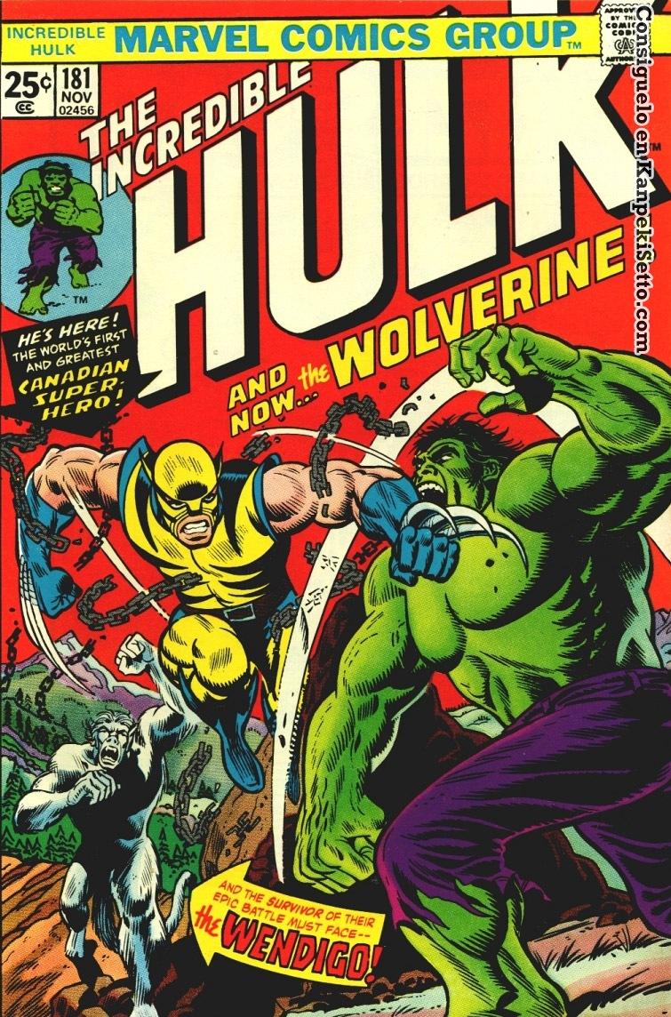 Foto Marvel Comics Steel Covers Serie 2 Cartel De Metal The Incredible Hulk #181 17 X 26 Cm