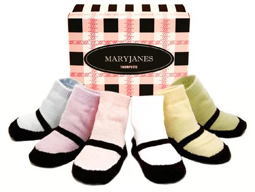 Foto Mary Jane Pastels 0-12 months Trumpette Socks, Boxed Set of 6