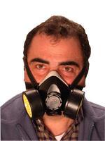 Foto Mascara de gas nariz + boca riesgo
