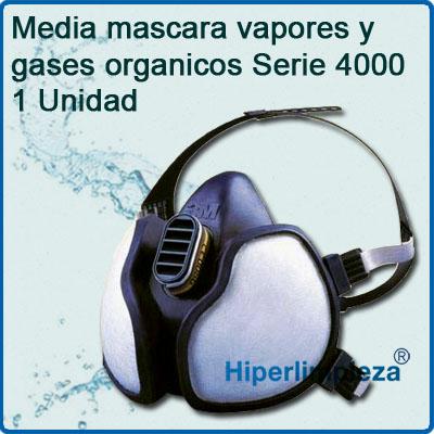 Foto Mascaras 3M 4251 gases y vapores organicos