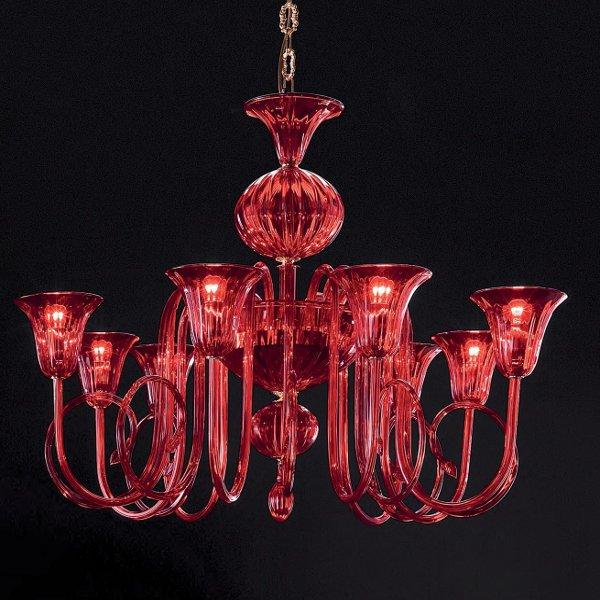 Foto Masiero Profondo Rosso chandelier