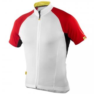 Foto MAVIC Maillot ESPOIR Mangas cortas Blanco Rojo