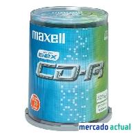 Foto maxell cd -r 700mb 52x spindle 100 80 minutos