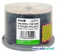 Foto maxell dvd -r 4.7gb 4x spindle 50 imprimible