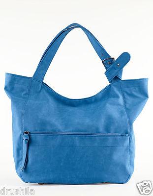 Foto Maxibolso Azul De Bershka - Nuevo