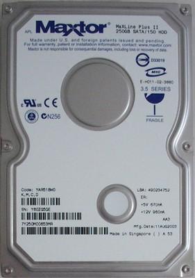 Foto Maxtor Maxline Plus Ii 250gb Sata / 150 Hdd 7200rpm 8mb - 7y250m0