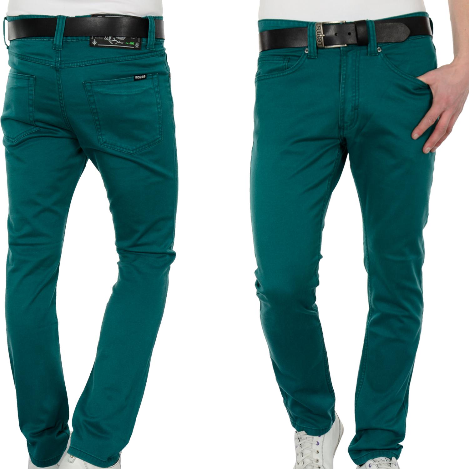 Foto Mazine Dr Grito Male Slim Fit Jeans De Color Verde Oscuro