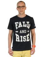 Foto Mazine Fall And Rise Camiseta azul marino blanco