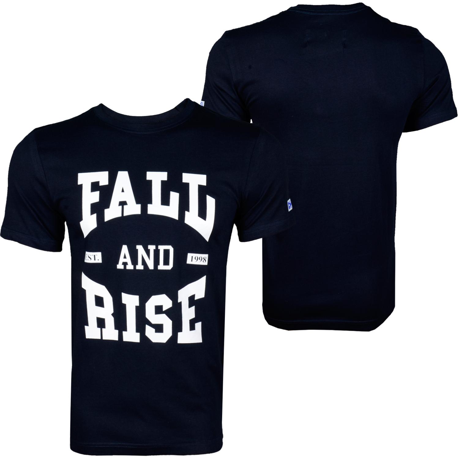 Foto Mazine Fall And Rise Hombres T-shirt De Color Azul Oscuro