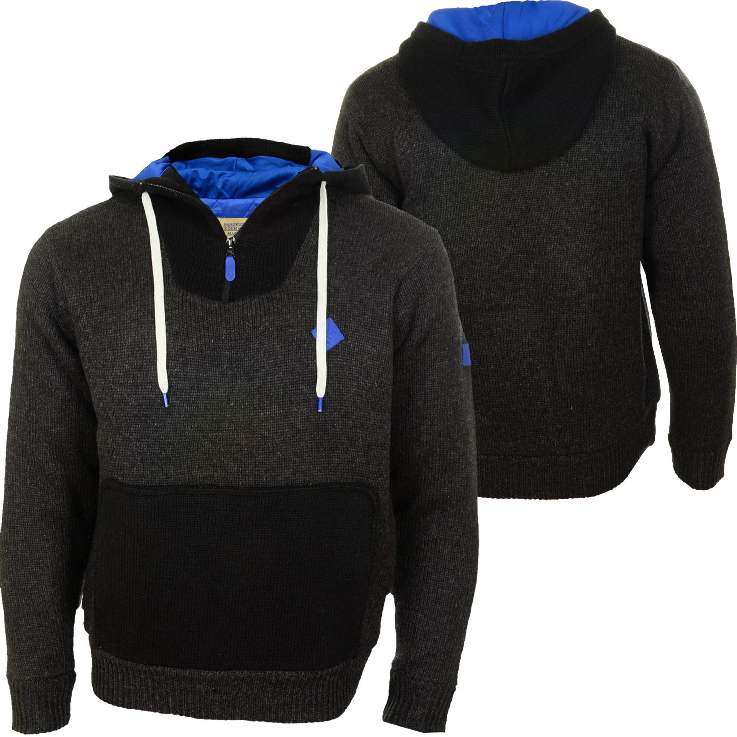 Foto Mazine Male Weyburn Sudaderas Con Capucha Negro Gris Oscuro