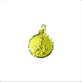 Foto Medalla escapulario Virgen del Carmen oro m