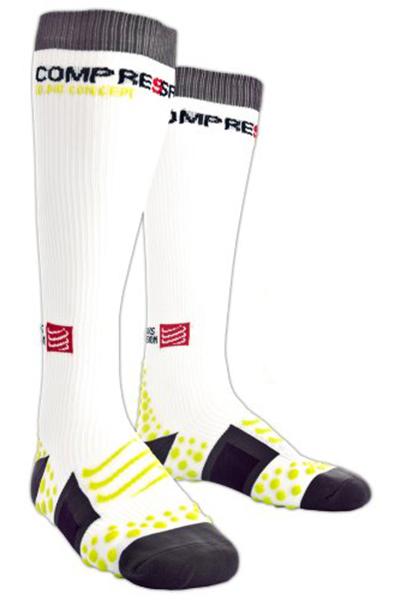 Foto Medias compresión Compressport Full Socks White
