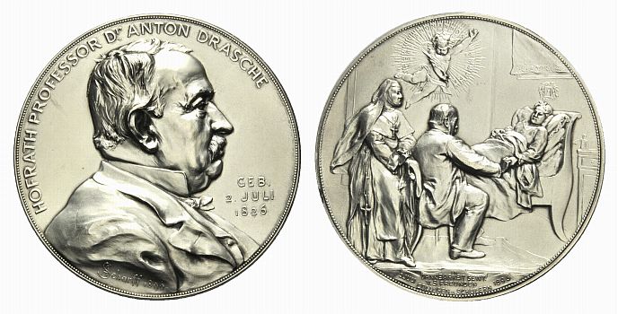 Foto Medicina in nummis Versilberte Bronze-Medaille 1896