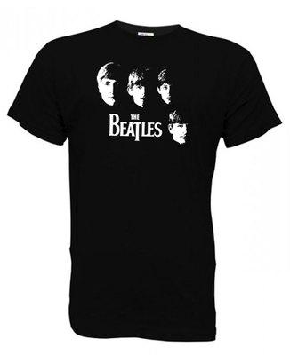 Foto Meet The Beatles Camiseta Negra Hombre Talla S-2xl T Shirt Black Musica Pop Rock