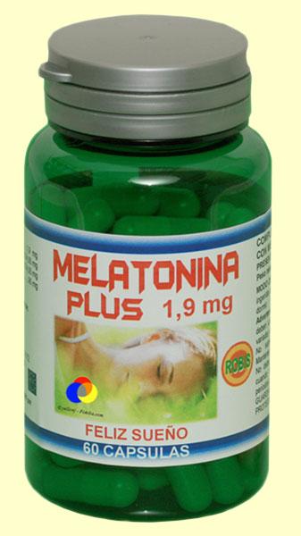 Foto Melatonina Plus 1,9 mg - Robis - 60 cápsulas [8425198059197]